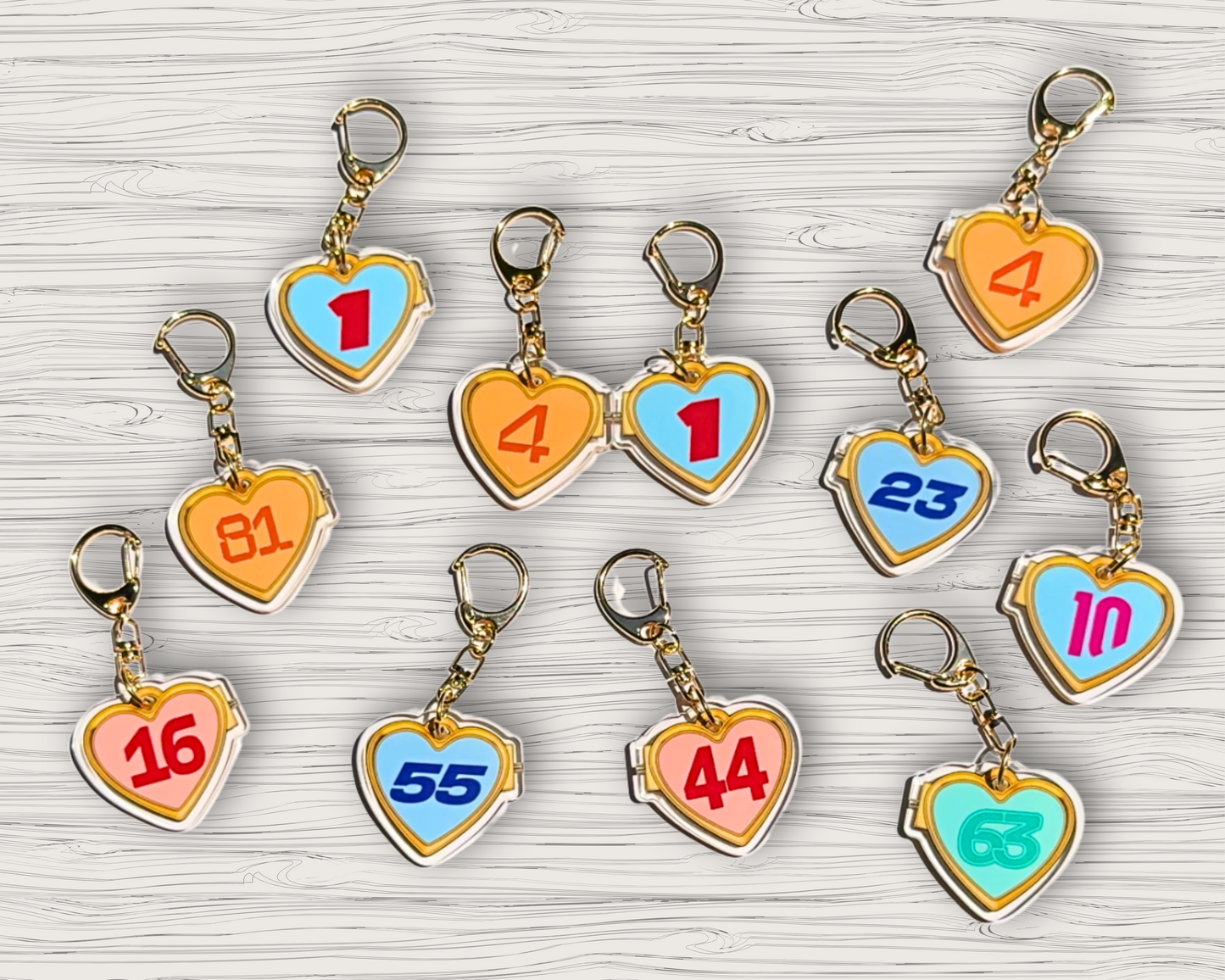 f1 bestie keychains - 2 included! | magnetic driver keychains