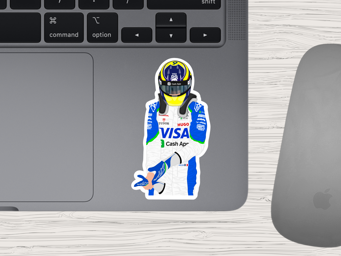 isack hadjar | f1 suit up sticker