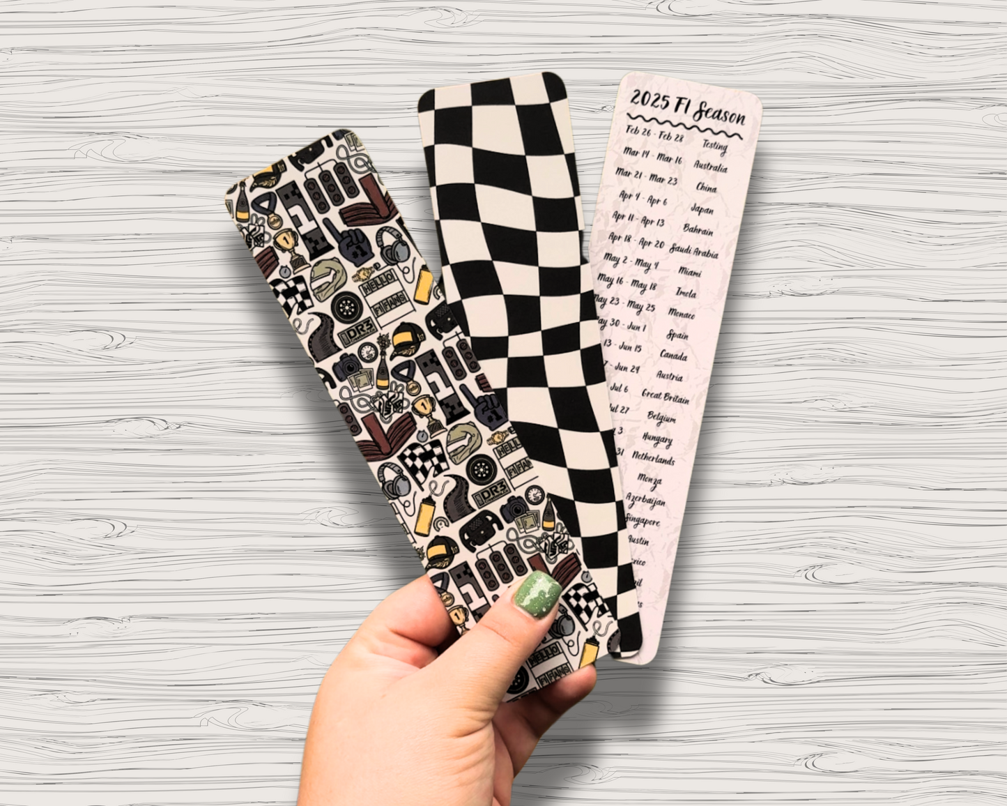 f1 bookmarks | 2025 season pack