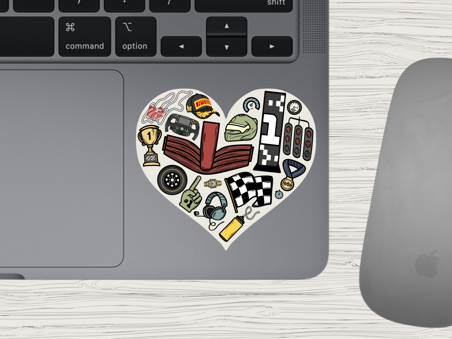 f1 elements | heart sticker