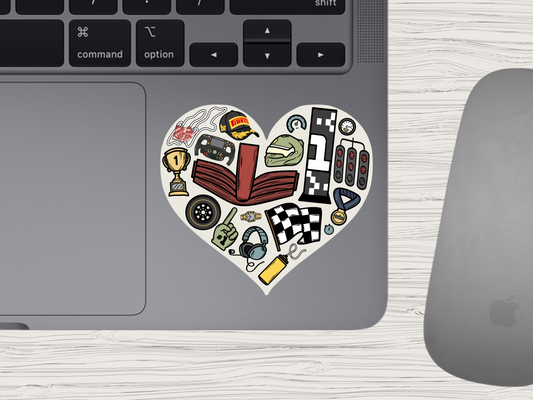 f1 elements | heart sticker