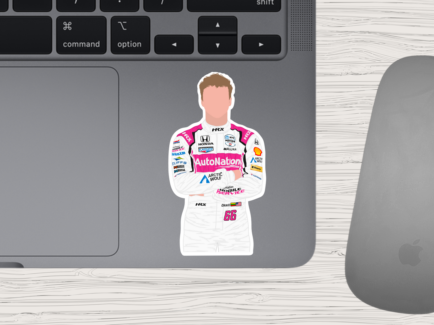 david malukas | indycar sticker
