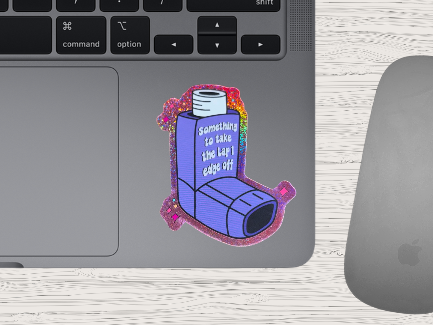 something to take the lap 1 edge off | f1 glitter sticker