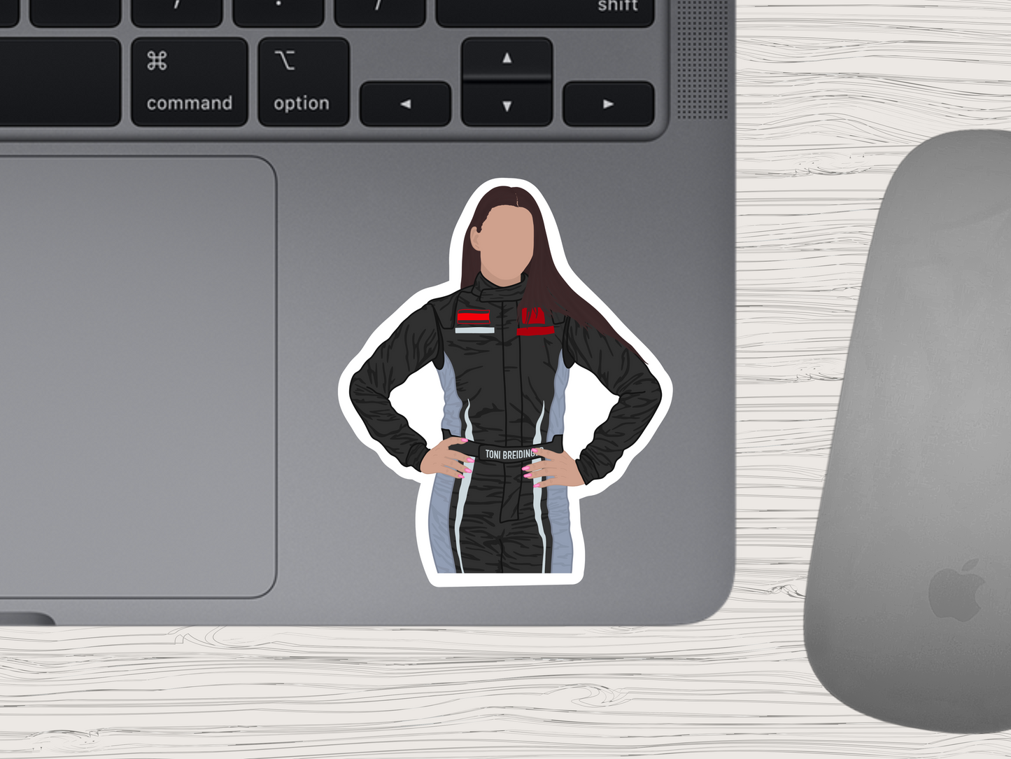 toni breidinger | women in motorsports sticker
