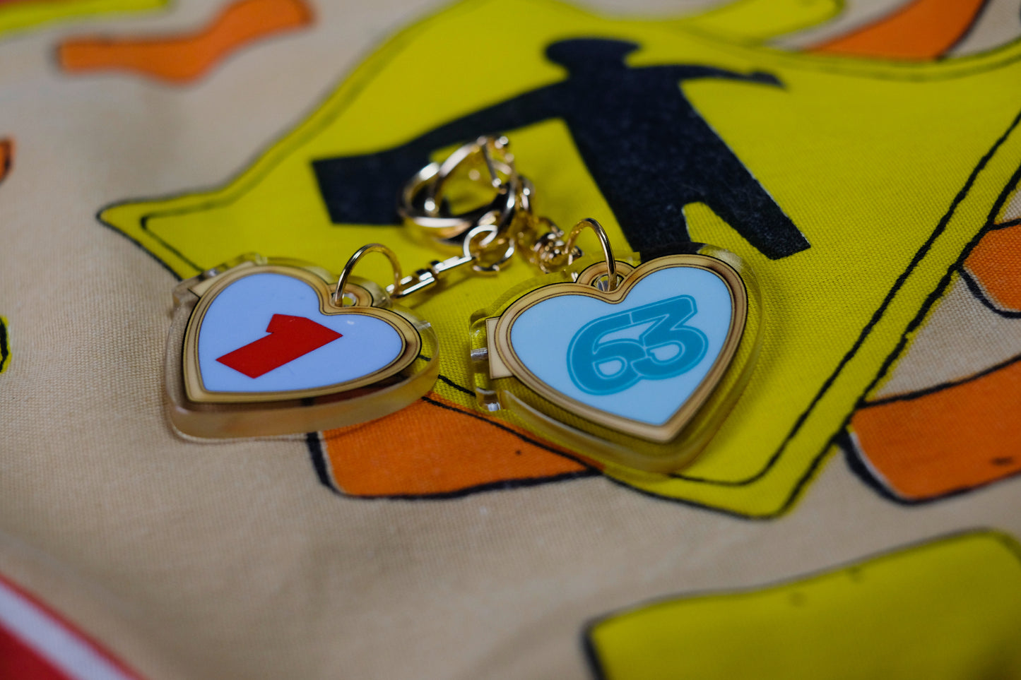 f1 bestie keychains - 2 included! | magnetic driver keychains
