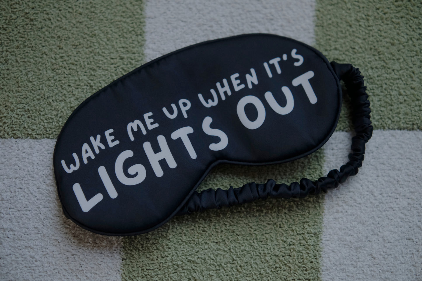 wake me up when it's lights out | f1 eye mask