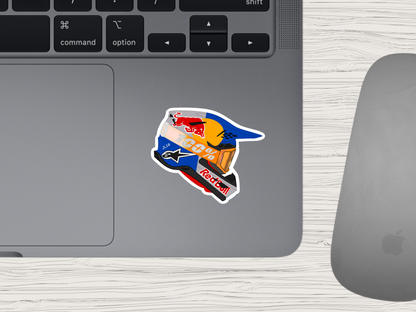 mini helmet | motocross sticker