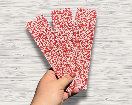red mosaic bookmark | bookish merch