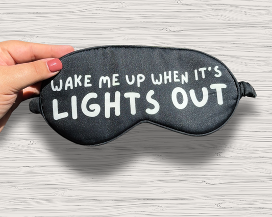 wake me up when it's lights out | f1 eye mask