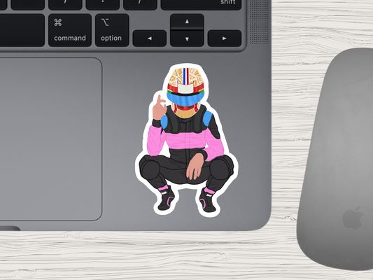 pierre gasly | helmet sticker