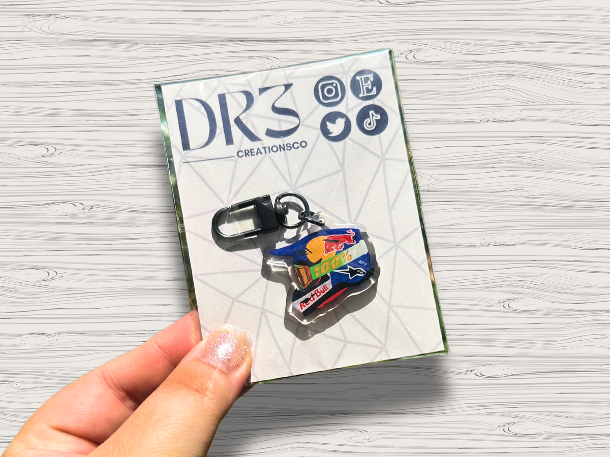 Singular Keychains mini helmet | motocross keychain – DR3Creations.Co