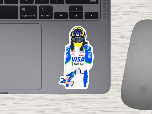 isack hadjar | f1 suit up sticker