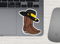 f1 | boots and cowboy hat sticker