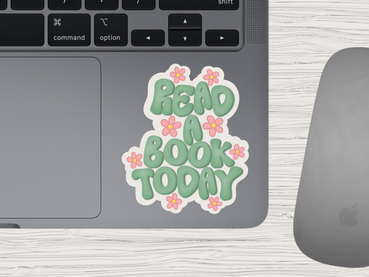 read a book today | bookish sticker