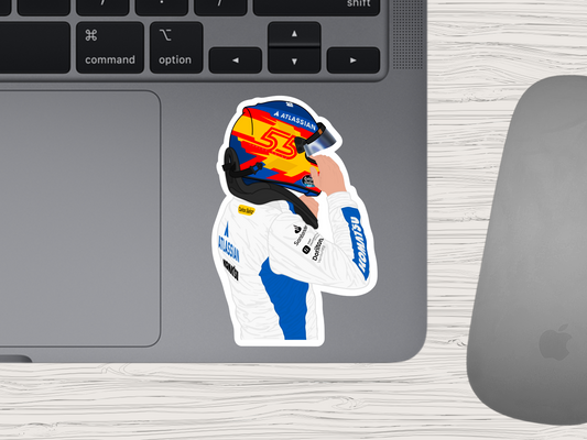 carlos sainz | williams suit up sticker