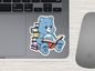 reading bear | bookish sticker