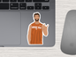 daniel ricciardo | hook 'em sticker