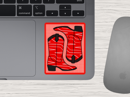 driver boots | rodeo ready sticker