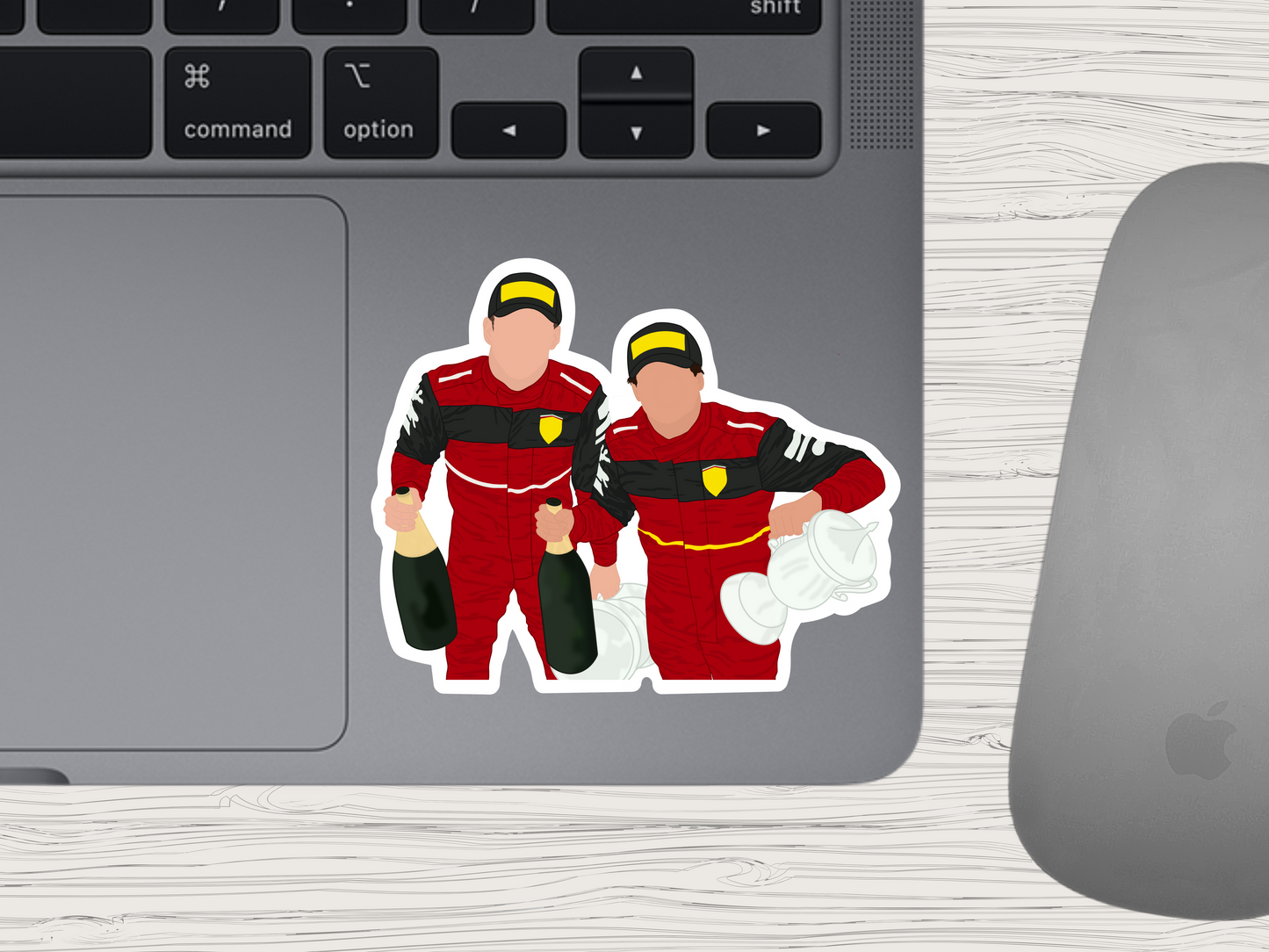 ferrari | 1-2 podium sticker