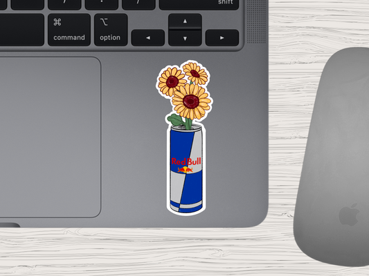 red bull sketch | sunflower sticker