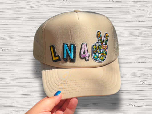 lando norris peace sign | trucker hat