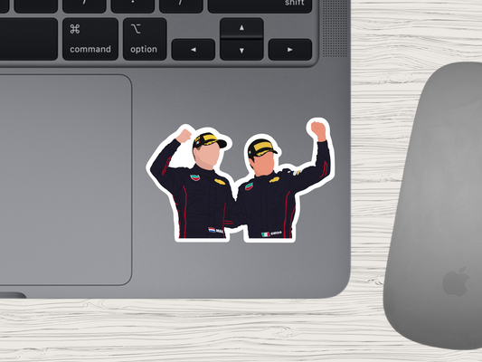 max and checo 1-2 | f1 duo sticker