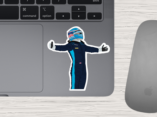 logan sargeant | suit up sticker