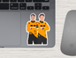 lando and oscar | papaya boys sticker