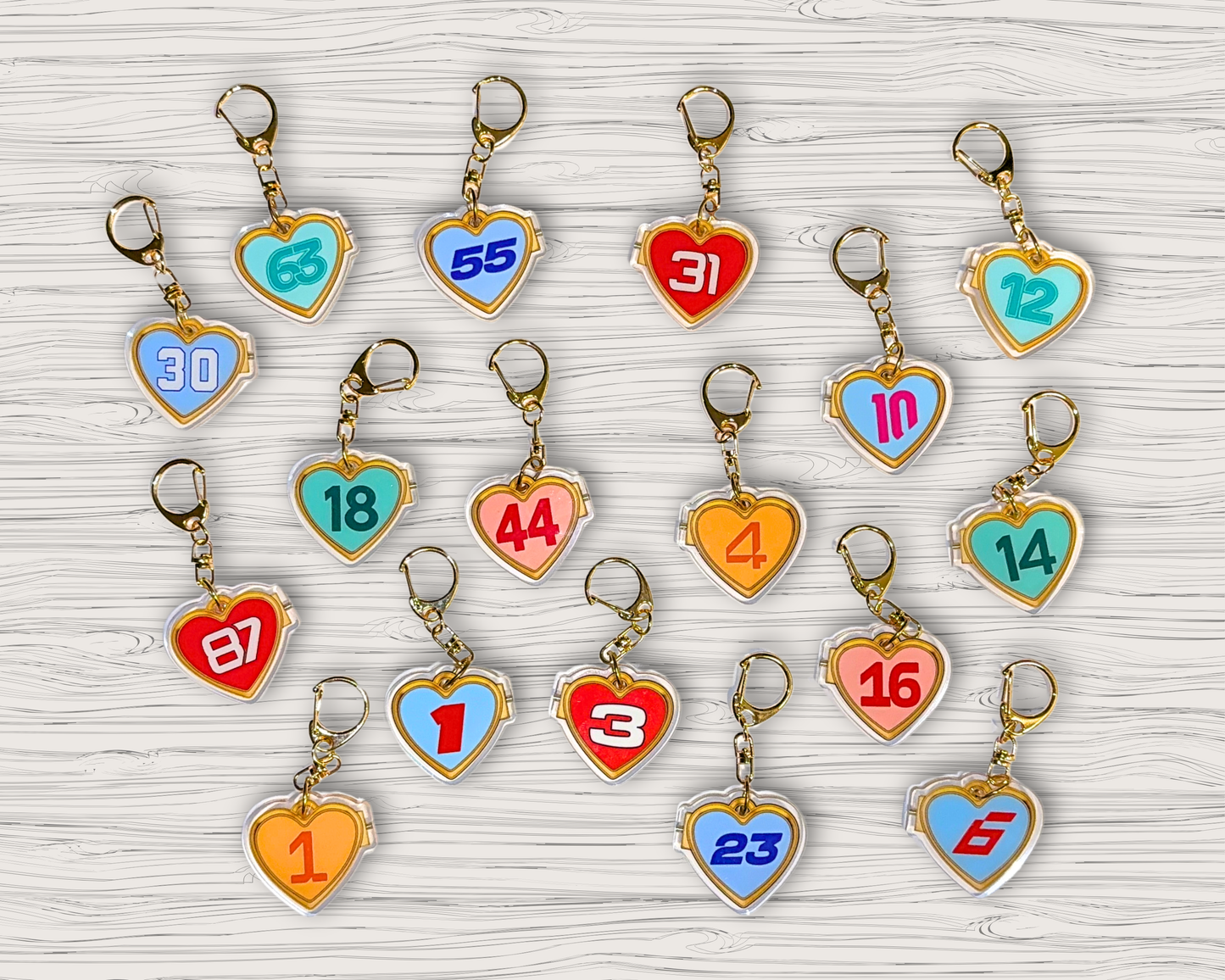 f1 bestie keychains - 2 included! | magnetic driver keychains